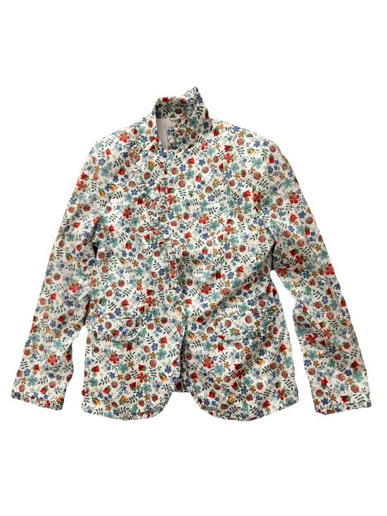 J.CREW Jackets & Blazers - J Crew Womens Jacket Liberty Art Fabrics Ruffled Edenham Blazer Size 4P Floral
